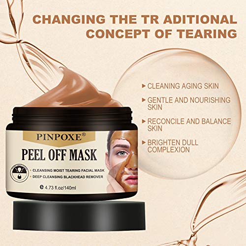 Mascarilla Exfoliante Facial, Puntos Negros Mascarilla, Peel Off Mascarillas, Mascarillas Exfoliantes y Limpiadoras, Purificante Espinillas y Piel Muerta, Hidratar Piel, Eliminar Puntos Negros, Acné