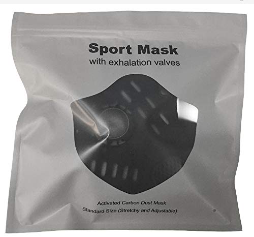 MASCARILLA REUTILIZABLE AJUSTABLE DEPORTIVA, CON FILTRO DE CARBONO MÁXIMA PROTECCIÓN ANTIPOLUCION ANTIPARTICULAS.
