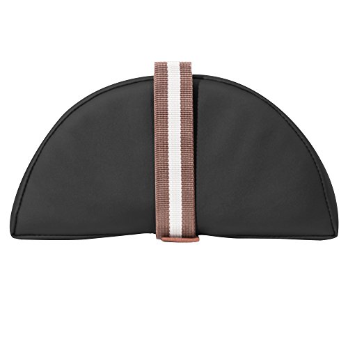 Master Massage - Almohada semiredonda (23 cm, tamaño grande), color negro