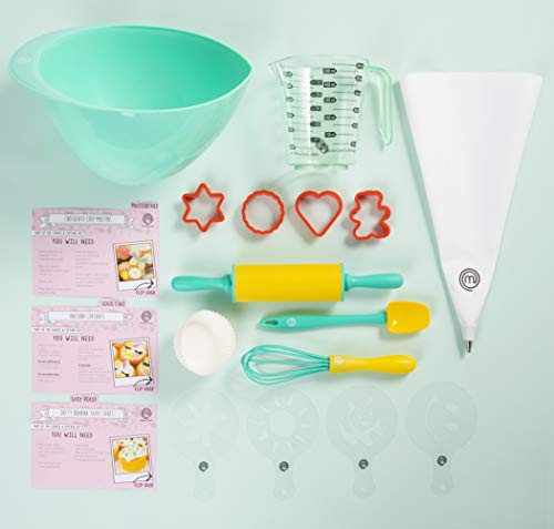 MasterChef Juego de Cocina Infantil, Set de Reposteria con Utensilios de Cocina Reales y Recetas, Juegos Educativos para Niños, Regalos Originales para Niños y Niñas 5-12 Años