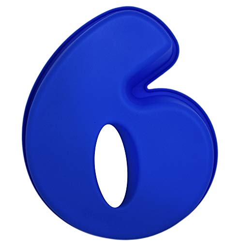 Matana Grande Molde de Silicona para Pastel (Números 0 1 2 3 4 5 6 7 8 9) - Antiadherente & Sin BPA| Apto para Lavavajillas y Microondas| Cumpleaños Aniversarios Niños Adultos (6)