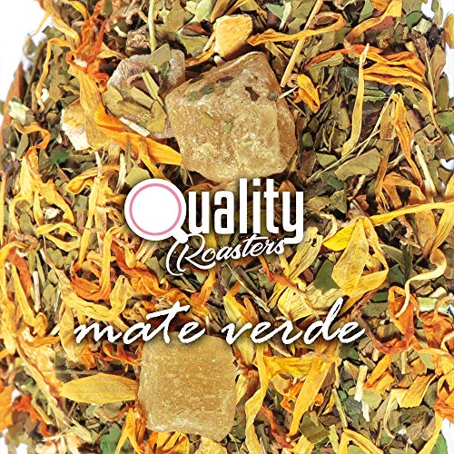 Mate Verde. Perla del Amazonas. Sabor a Mango y Guayaba. Blend. Con mate verde, mango, piña, caléndula, piel de limón. Antioxidante. Diurético. 100 gramos