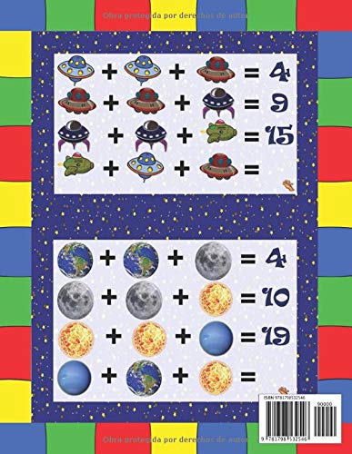 Matemáticas divertidas: Libros de actividades. El desarrollo del pensamiento lógico en los niños. Páginas multicolores. Ilustraciones divertidas!