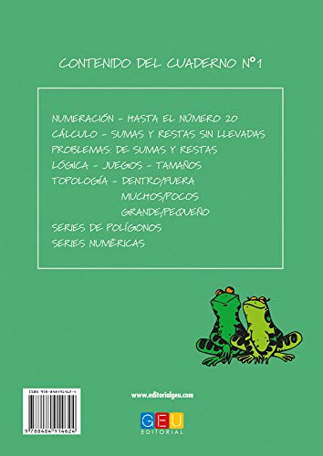 Matemáticas fáciles 1 / Editorial GEU / 1º Primaria / Mejora la resolución de ejercicios matemáticos / Recomendado como apoyo (Niños de 6 a 7 años)