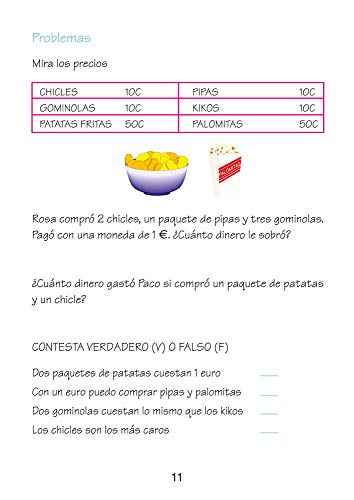 Matemáticas fáciles 8 / Editorial GEU / 3º Primaria / Mejora la resolución de ejercicios matemáticos / Recomendado como apoyo / Actividades sencillas (Niños de 8 a 9 años)