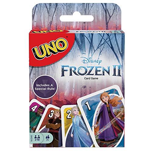 Mattel Games-UNO Disney Frozen 2, Juego de Cartas (GKD76)