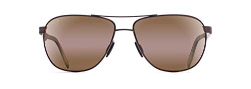 Maui Jim H728-01M Gafas, marron mate, 61/16/140 para Hombre