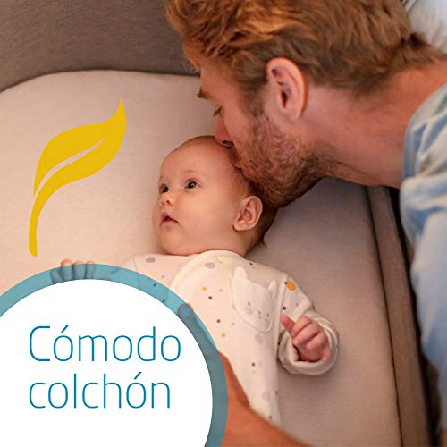 Maxi-Cosi Iora Cuna Colecho Regulable Multialturas, Reclinable con funcion de deslizamiento sencillo, Colchón incluido, Cuna bebé 0 meses - 9 kg, Essential Graphite