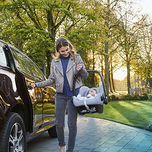 Maxi-Cosi Rock i-Size Silla Auto Grupo 0+, portabebé aprobado para viajar en avion, silla coche bebé recién nacido hasta 12 meses, color essential black