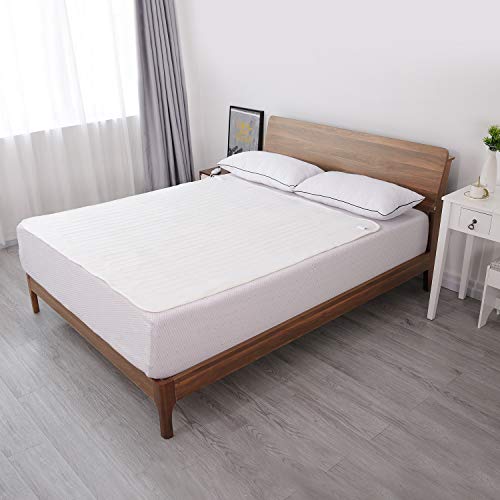 Maxkare Manta Electrica 160 x 140 cm, Calienta Camas,3 Niveles de Temperatura & Dual Controlador, Protección Contra Sobrecalentamiento, Lavar a Máquina