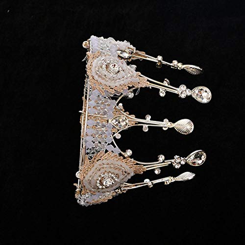 Mayanyan Princess Crown Headband Moda Zircon Alloy Crown Accesorios para el Cabello Novia Boda Headwear 18 años de Edad Diadema para Adultos Regalos