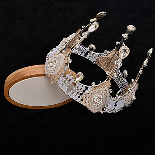 Mayanyan Princess Crown Headband Moda Zircon Alloy Crown Accesorios para el Cabello Novia Boda Headwear 18 años de Edad Diadema para Adultos Regalos