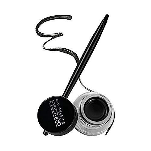 MAYBELLINE Eye Studio Lasting Drama Gel Eyeliner - Blackest Black 950 (6 Pack)