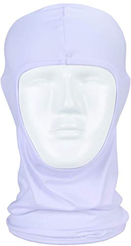 MAYOUTH Balaclava Protección UV Máscaras faciales para ciclismo Deportes al aire libre Mascarilla facial Transpirable 3pack Buen regalo Gran regalo (Blanco 3 paquetes)