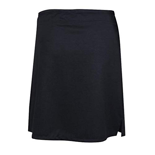 Mcaishen Falda Lápiz para Mujer Verano Nueva Cintura Alta Adelgazante Versión Coreana De La Falda Corta A Word con Pantalones De Seguridad para Evitar La Luz.(L,Black)