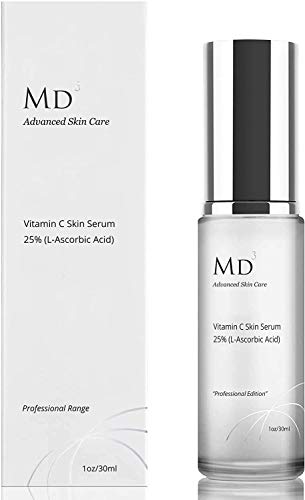 MD3 - Potente Sérum Antiedad Avanzado para el Cuidado de la Piel con un 25% de Vitamina C