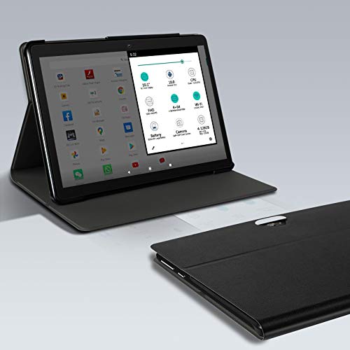 MEBERRY Tablet 10 Pulgadas Android 10.0 Ultrar-Rápido Tablets 4GB RAM+64GB ROM - Certificación Google gsm - Dual SIM &Dual Cámara,8000mAh ,WI-FI,Bluetooth,GPS,Teclado&Ratón - Nergo