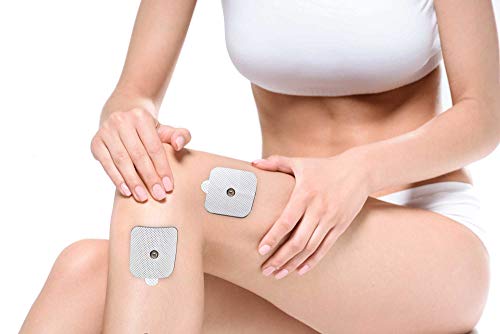 MED-FIT 5cmx5cm Flexi iSTIM 40 x 3.5mm Stud (tipo snap/boton) TENS Almohadillas autoadhesivas encajan con BEURER, SANITAS y VIRTUALMENTE todas las Maquinas de masaje TENS en Amazon.