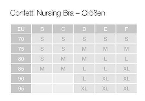 Medela Confetti Nursing Bra Sujetador, Plum, 85B para Mujer