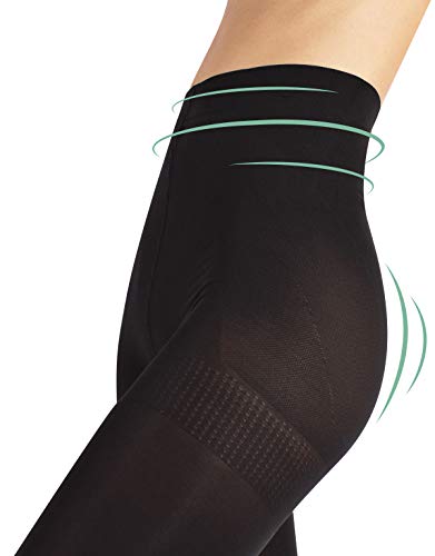 MEDIAS SEMI OPACAS REDUCTORAS | PANTY MOLDEADOR | NATURAL, NEGRO | 40 DEN | S, M, L, XL | CALCETERÍA ITALIANA | (M)