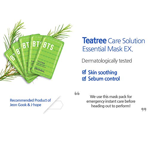 Mediheal X BTS mascarilla facial hoja especial Set Hidratante Cuidado de la humedad, K-Beauty