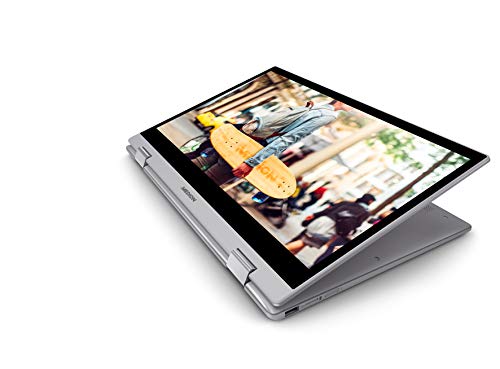 MEDION S4401 - Portátil convertible 14" Full HD (Intel Celeron N4000, 4GB RAM, 64GB SSD, Intel Graphics, Windows 10), Color Gris - Teclado QWERTY español