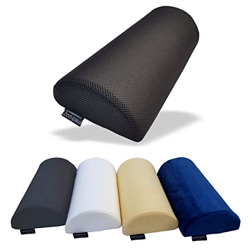 Medipaq - Almohada Viscoelástica Media Luna – Almohada Cervical y de Cuello – Cojín Lumbar y de Baja Espalda – Almohada para Piernas Rodillas y Pies – Sirve Prácticamente para Cualquier Postura