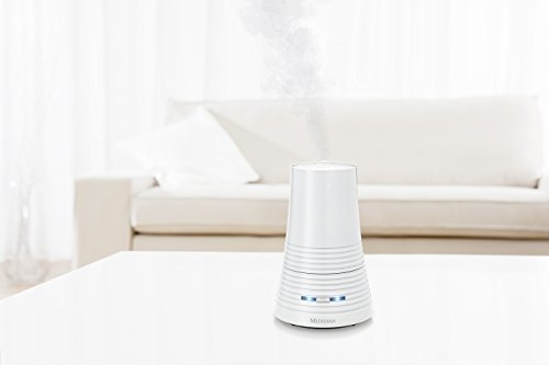 Medisana AH 662 Humidificador ultrasónico, purificador de aire para dormitorio y sala de estar, nebulizador con compartimento de aromas contra el aire seco, 4,5 litros