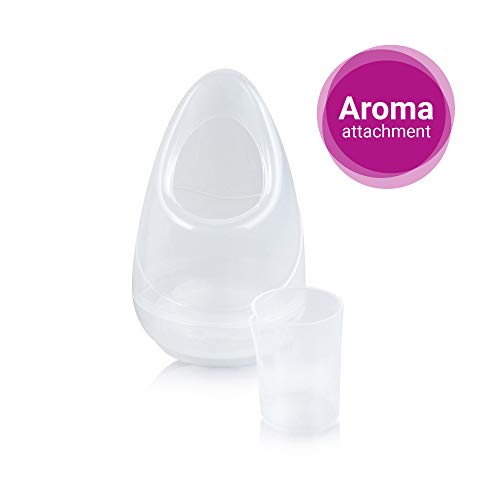 Medisana FSS Sauna Facial, Vaporizador de Cara, Limpieza Profunda de los Poros con Adaptador para la Nariz para el Cuidado de la Cara, Blanco/Gris