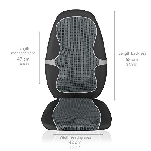 Medisana Masajeador con 4 Cabezales de Masaje Giratorio y Diferentes Niveles de Intensidad, Gris Oscuro, 3 Unidades