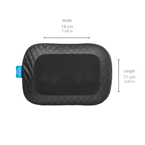 Medisana MCG 800 Cojín de masaje de gel, función de calentamiento, 4 cabezales de masaje de gel giratorios, función de luz roja, con fijación de silla, para cuello, hombro, espalda y piernas