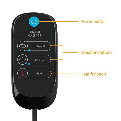 Medisana MCG 800 Cojín de masaje de gel, función de calentamiento, 4 cabezales de masaje de gel giratorios, función de luz roja, con fijación de silla, para cuello, hombro, espalda y piernas