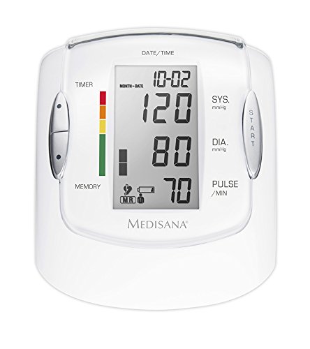Medisana MTP Pro Tensiómetro para el brazo, pantalla de arritmia, escala de colores de los semáforos de la OMS, para una medición precisa de la tensión arterial y del pulso con función de memoria