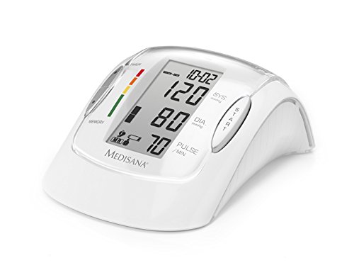 Medisana MTP Pro Tensiómetro para el brazo, pantalla de arritmia, escala de colores de los semáforos de la OMS, para una medición precisa de la tensión arterial y del pulso con función de memoria