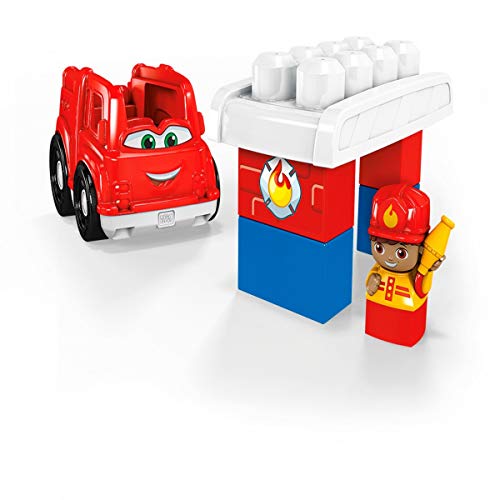 Mega Bloks Camión de Bomberos, juguete de construcción para niños + 1 año (Mattel GCX09)