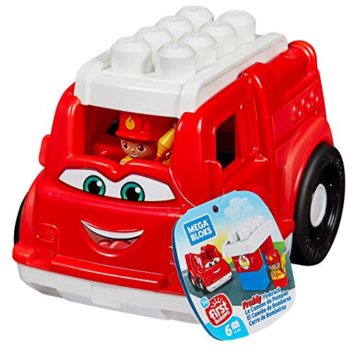 Mega Bloks Camión de Bomberos, juguete de construcción para niños + 1 año (Mattel GCX09)