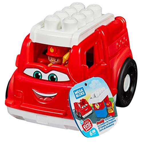 Mega Bloks Camión de Bomberos, juguete de construcción para niños + 1 año (Mattel GCX09)