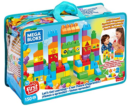 Mega Bloks - Juego de Bloques de construcción Construye y Aprende (Mattel FVJ49)