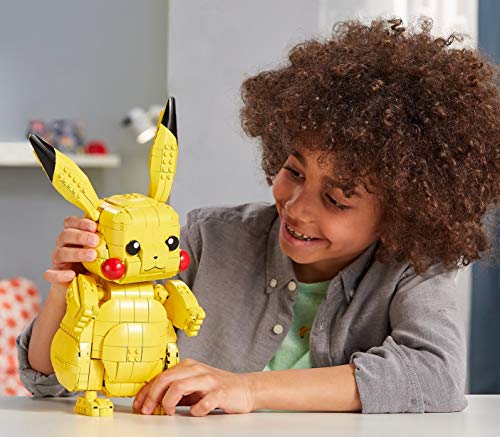 Mega Construx - Pokemon Figura Jumbo Pikachu, Juguetes Niños +8 Años (Mattel FVK81) , color/modelo surtido