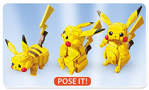 Mega Construx - Pokemon Figura Jumbo Pikachu, Juguetes Niños +8 Años (Mattel FVK81) , color/modelo surtido