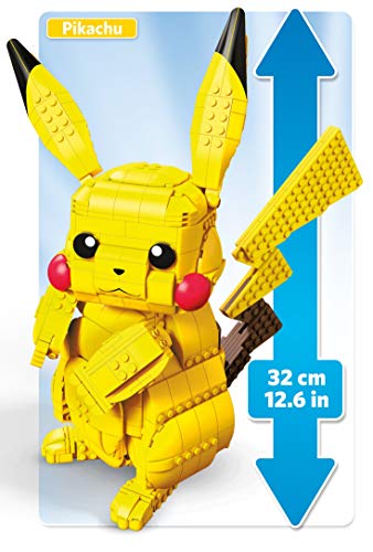 Mega Construx - Pokemon Figura Jumbo Pikachu, Juguetes Niños +8 Años (Mattel FVK81) , color/modelo surtido