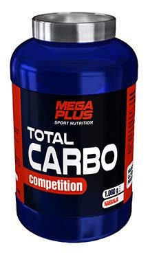 MEGA PLUS TOTAL CARBO COMPETITION - Complemento alimenticio a base de Hidratos de carbono - 1Kg, Naranja