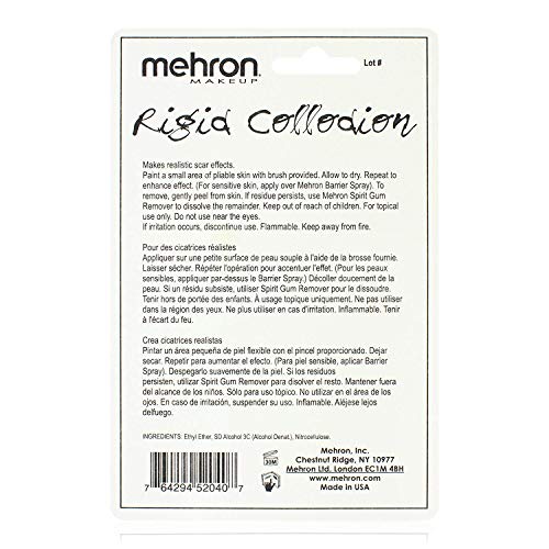 Mehron Rigid Collodion- Professional Make up (Maquillaje/ Pintura de Cara)