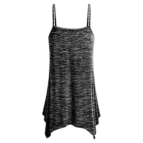 MEIbax Camiseta sin mangas mujer /Cuello V Irregular/Tirantes Fitness Deportiva Verano Deporte Gimnasio Camisa Casual Suelta Deportivo Yoga Camisola Escote Espalda