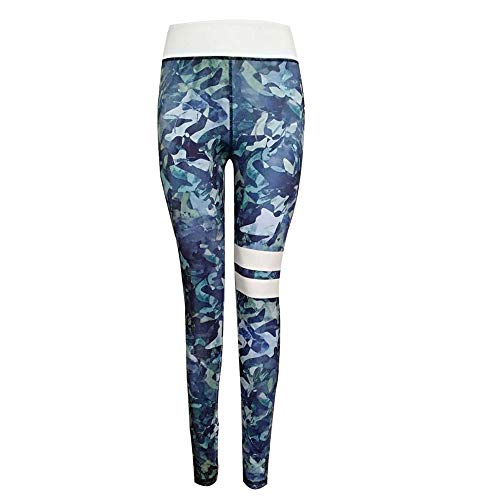 MEIbax Leggings Deportivos elásticos y Transpirables para Mujer, Leggings de Fitnes Yoga Deportes de Alta Cintura, Pantalones Deportivos