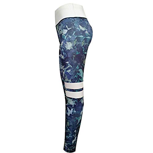 MEIbax Leggings Deportivos elásticos y Transpirables para Mujer, Leggings de Fitnes Yoga Deportes de Alta Cintura, Pantalones Deportivos