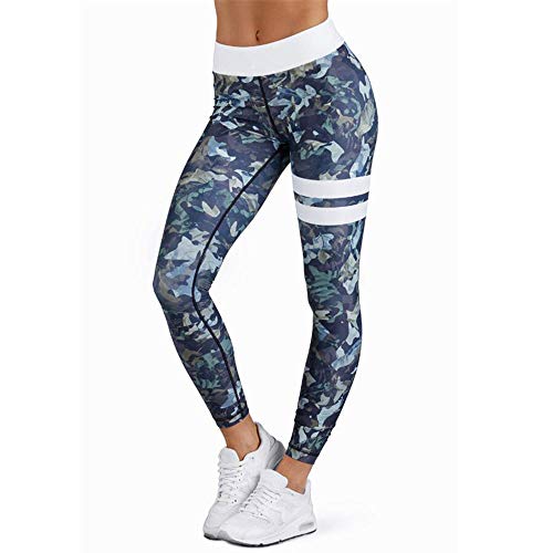 MEIbax Leggings Deportivos elásticos y Transpirables para Mujer, Leggings de Fitnes Yoga Deportes de Alta Cintura, Pantalones Deportivos