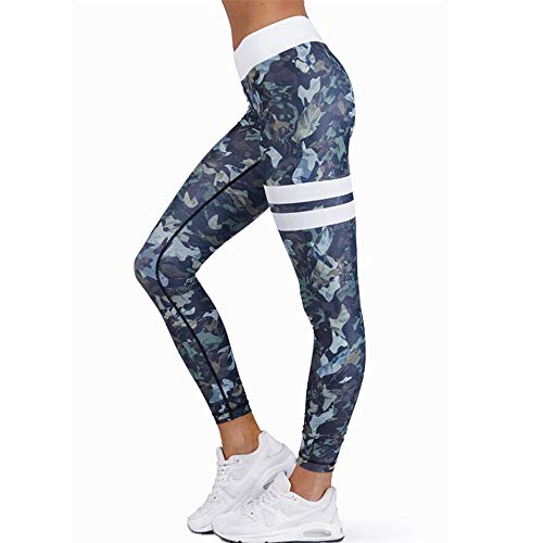 MEIbax Leggings Deportivos elásticos y Transpirables para Mujer, Leggings de Fitnes Yoga Deportes de Alta Cintura, Pantalones Deportivos