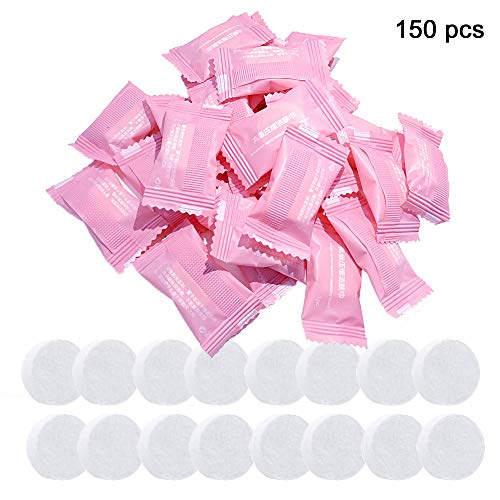 Mein HERZ 150 pcs Toalla comprimida, Toalla de Viaje, Toalla mágica, Toallas comprimidas mágicas, Facial Exterior Viajes Salud Deporte Toalla mágica Belleza Herramienta cosmética