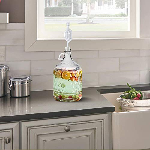 Mein HERZ 5 Pcs Tubo de Fermentación para Alcohol, Airlock S-Bubble Tipo, Desagüe de Fermentación, Válvula Antirretorno de Escape de Sentido único para la Fermentación del Vino a la Casa